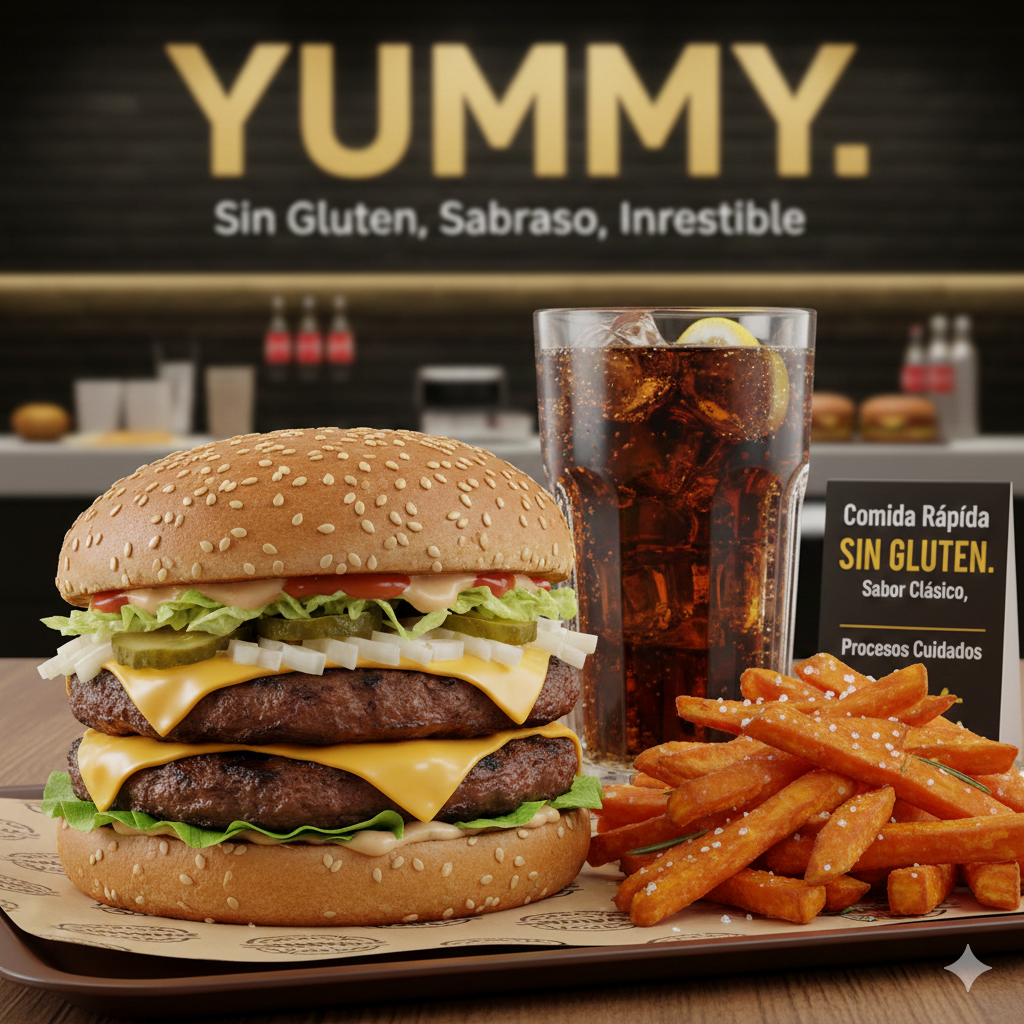 Hamburguesa sin gluten